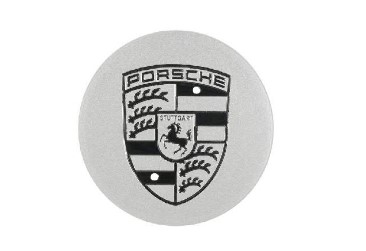 Center Cap - Black Crest : Suncoast Porsche Parts & Accessories